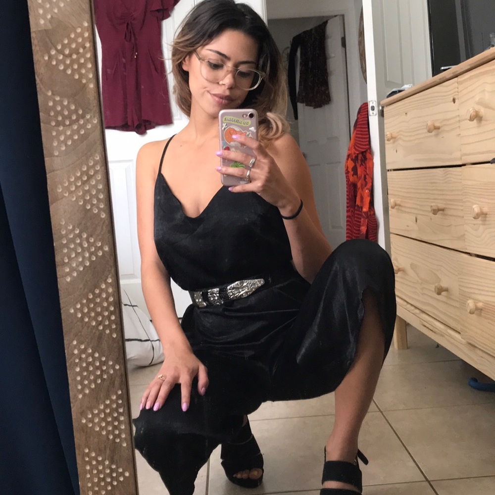 2/$20 BUNDLE SALE Wide-Legged Silky Jumpsuit